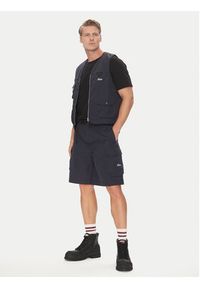 Robe di Kappa Szorty materiałowe Giovani 67124BW Granatowy Regular Fit. Kolor: niebieski. Materiał: syntetyk
