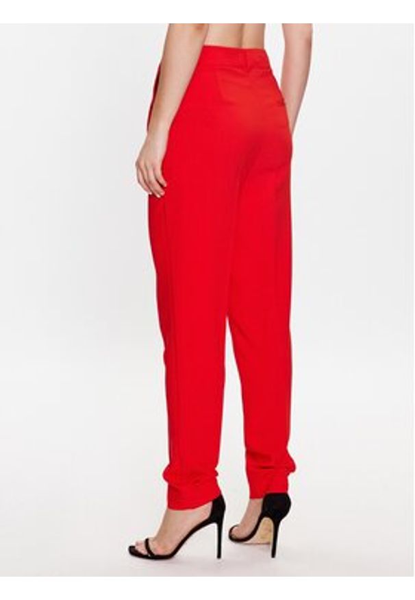 Bruuns Bazaar Spodnie materiałowe Cindysus BBW2595 Czerwony Slim Fit. Kolor: czerwony. Materiał: wiskoza