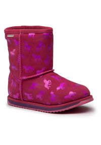 Buty EMU Australia Rainbow Unicorn Brumby K12373 Deep Pink. Kolor: różowy. Materiał: zamsz, skóra