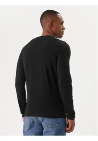 TOMMY HILFIGER - Tommy Hilfiger Longsleeve Stretch Tee MW0MW10804 Czarny Slim Fit. Kolor: czarny. Materiał: bawełna. Długość rękawa: długi rękaw #6