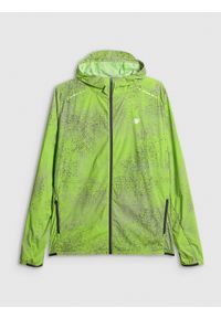 4f - 4F Kurtka do biegania męska - oliwkowa M. Kolor: oliwkowy, brązowy, wielokolorowy. Sport: fitness, bieganie #1