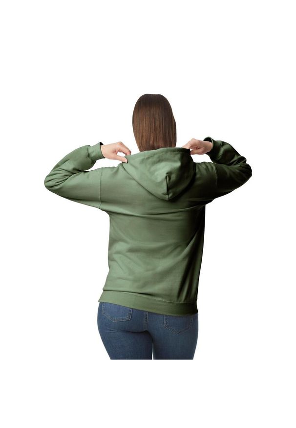 GILDAN - Bluza Z Kapturem Dla Dorosłych Unisex Softstyle Fleece Midweight. Typ kołnierza: kaptur. Kolor: zielony