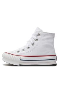 Converse Trampki Chuck Taylor All Star Eva Lift Canvas Platform 372860C Biały. Kolor: biały. Materiał: materiał. Obcas: na platformie #4