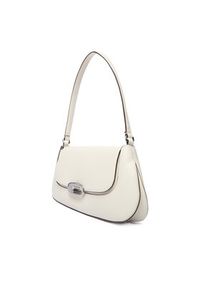 Calvin Klein Torebka Hardware Flap Shoulder Bag LV04F3146G Biały. Kolor: biały. Materiał: skórzane #3