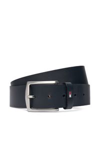 TOMMY HILFIGER - Tommy Hilfiger Pasek Męski New Denton Belt 4.0 E367863162 85 Czarny. Kolor: czarny. Materiał: skóra #1
