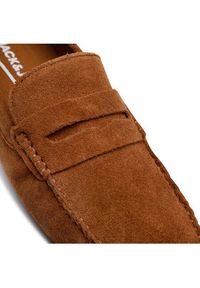 Jack & Jones - Jack&Jones Mokasyny Jfwjensen Suede Loafer 12203636 Brązowy. Kolor: brązowy. Materiał: skóra, zamsz