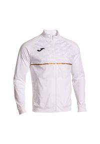 Bluza do biegania męska Joma Record III Full Zip. Kolor: biały