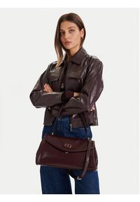 TwinSet - TWINSET Torebka 252TD8052 Bordowy. Kolor: czerwony. Materiał: skórzane