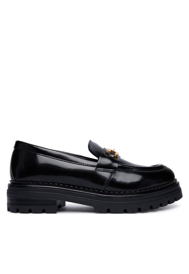 Elisabetta Franchi Loafersy F4A4-E0644-1259 S Czarny. Kolor: czarny. Materiał: skóra