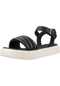 Geox - Sandały GEOX J SANDAL KODETTE GIR Czarny. Kolor: czarny. Materiał: skóra. Sport: turystyka piesza