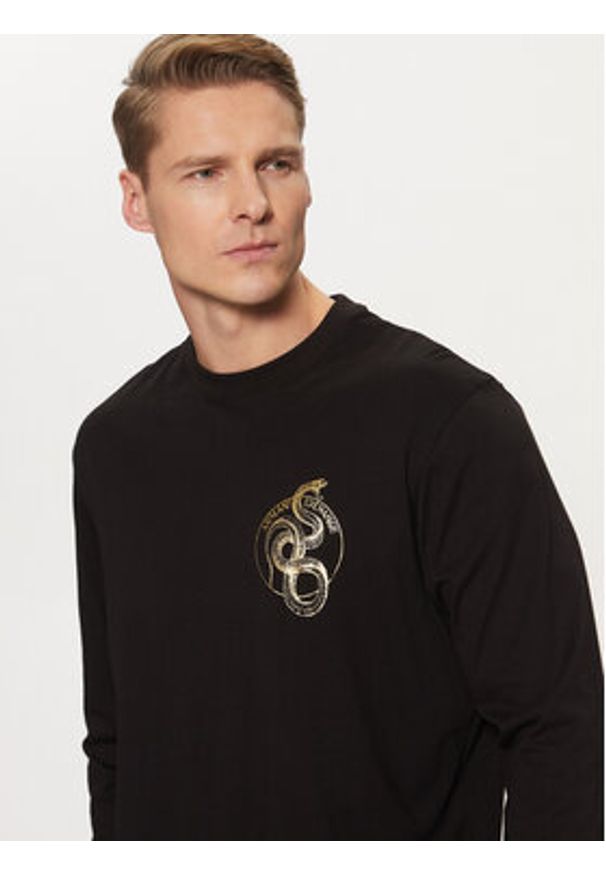 Armani Exchange Longsleeve XM000214 AF10356 UC001 Czarny Regular Fit. Kolor: czarny. Materiał: bawełna. Długość rękawa: długi rękaw