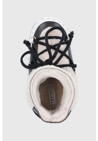 Inuikii Śniegowce kolor brązowy. Nosek buta: okrągły. Zapięcie: sznurówki. Kolor: brązowy. Materiał: wełna