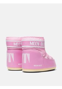 Śniegowce damskie Moon Boot ICON LOW NYLON. Kolor: różowy. Materiał: nylon #2