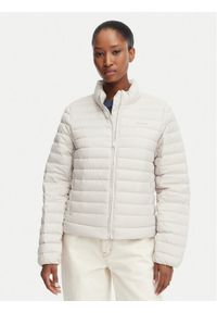 Calvin Klein Kurtka puchowa LV044G502G Beżowy jasny Regular Fit. Kolor: beżowy. Materiał: syntetyk #1