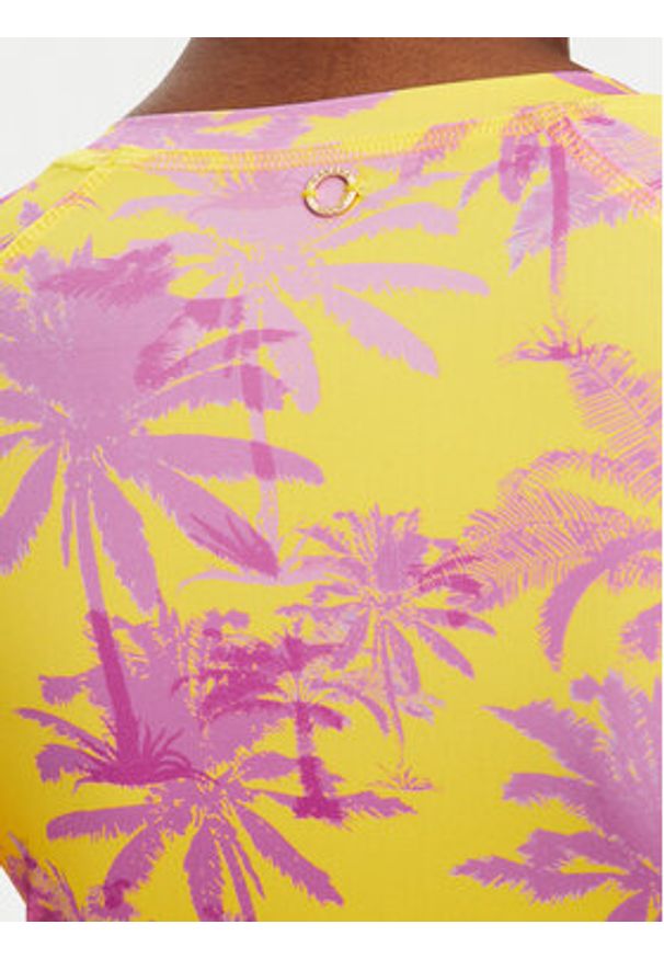 Banana Moon Koszulka do pływania Oohla Print JWF22 Żółty. Kolor: żółty. Materiał: syntetyk. Wzór: nadruk