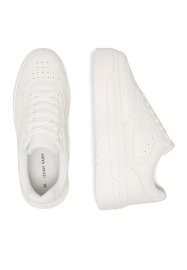 Jenny - JENNY Sneakersy HALA WAG1252514A Biały. Kolor: biały. Materiał: skóra