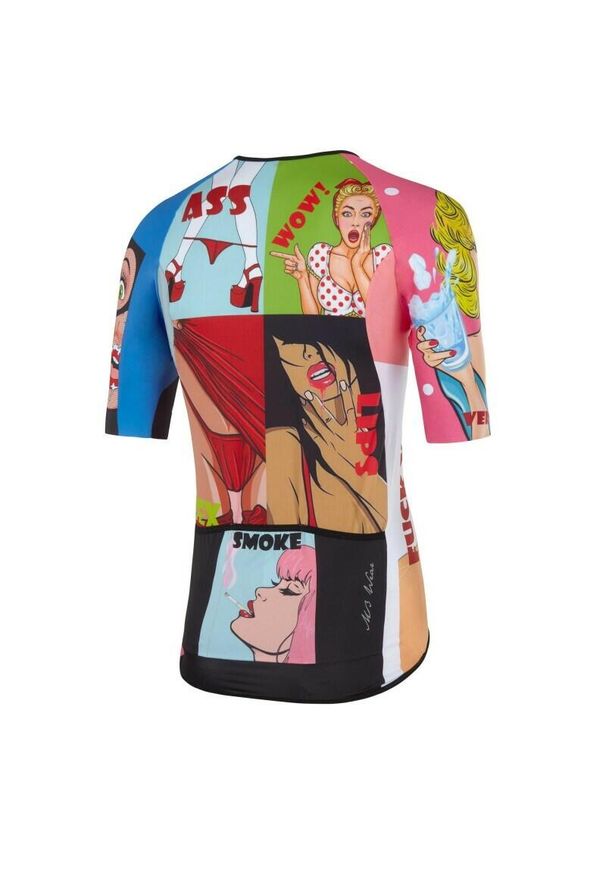 MB WEAR - Jersey Mb Wear Comfort Mood. Kolor: wielokolorowy. Materiał: jersey. Sport: kolarstwo