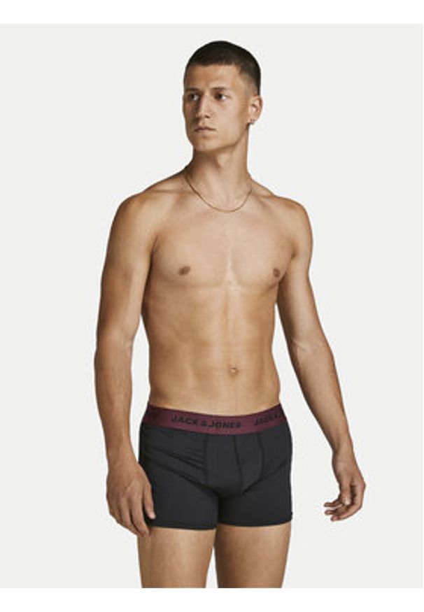 Jack & Jones Komplet bokserek Flower 12194284 Czarny. Kolor: czarny. Materiał: syntetyk