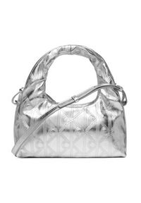 Calvin Klein Torebka Puffy Aop Mini Bag With Strap LV04F3444G Srebrny. Kolor: srebrny. Materiał: skórzane #3