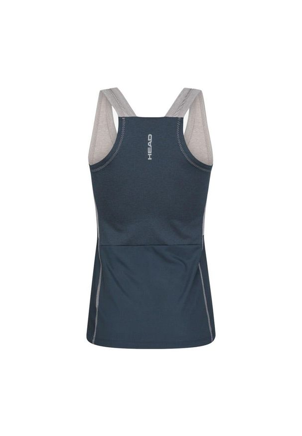 Head - Koszulka bez rękawów damska PADEL Tech Tank Top. Kolor: niebieski. Materiał: materiał, jersey. Długość rękawa: bez rękawów