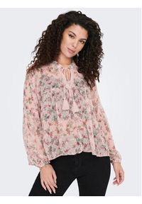 only - ONLY Bluzka Aida 15283695 Różowy Loose Fit. Kolor: różowy. Materiał: syntetyk