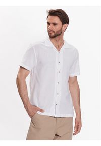 Brave Soul Koszula MSH-48EUBANK Biały Regular Fit. Kolor: biały. Materiał: bawełna #1