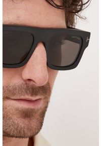 Tom Ford okulary przeciwsłoneczne męskie kolor czarny. Kolor: czarny #4