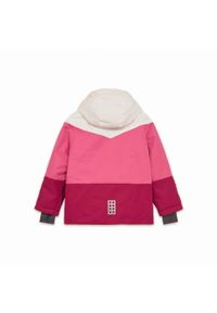 LEGO Wear - Kurtka zimowa dziecięca LEGO. Kolor: różowy. Sezon: zima
