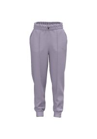 Damskie spodnie dresowe Mizuno Athletics. Kolor: fioletowy. Materiał: dresówka. Sport: fitness #1