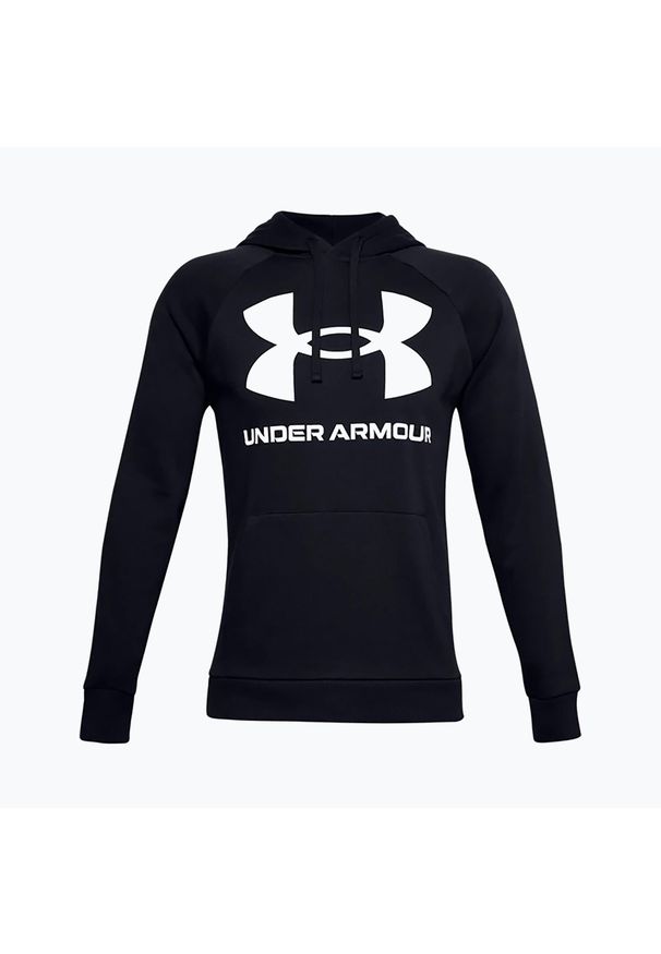 Bluza fitness męska Under Armour Rival Fleece Big Logo HD. Typ kołnierza: kaptur. Kolor: czarny. Sport: fitness