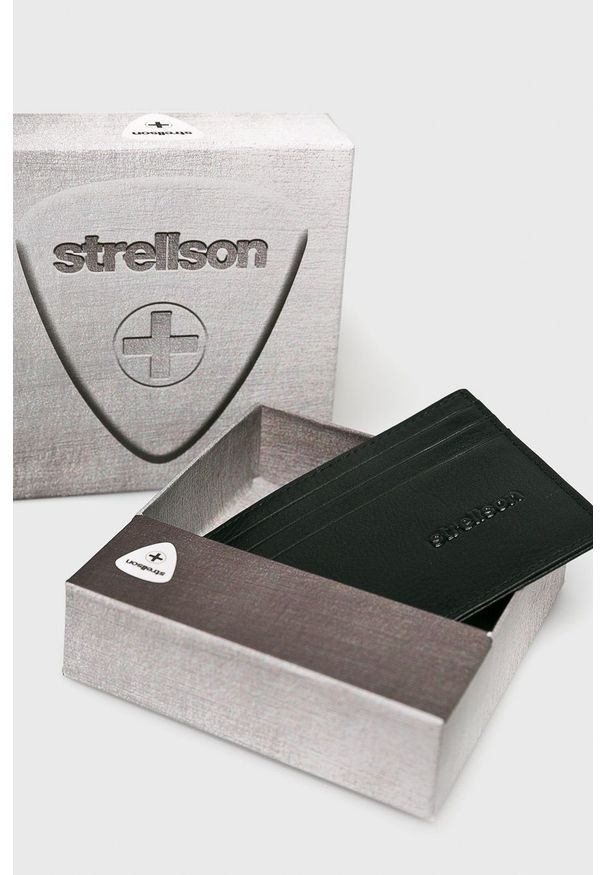 Strellson - Portfel skórzany. Kolor: czarny. Materiał: skóra