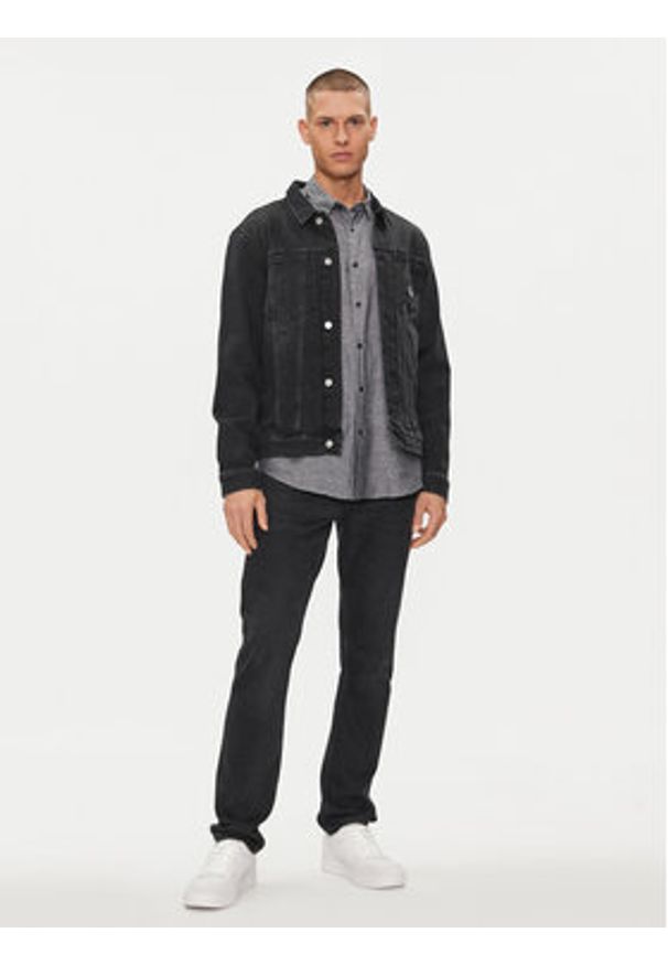 Calvin Klein Koszula K10K108664 Szary Regular Fit. Kolor: szary. Materiał: bawełna
