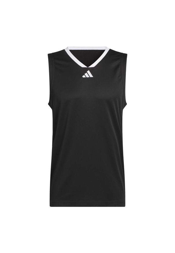 Adidas - Koszulka adidas Basketball Legends Tank. Kolor: biały, czarny, wielokolorowy. Materiał: materiał. Długość rękawa: bez rękawów. Sport: koszykówka