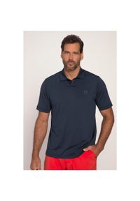 JAY-PI - Męska Koszulka polo golf rękaw 1/2 QuickDry. Typ kołnierza: polo, golf. Kolekcja: plus size. Kolor: niebieski. Materiał: elastan, poliester, materiał. Styl: sportowy