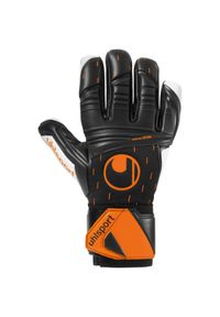 UHLSPORT - Rękawice bramkarskie Uhlsport Speed Contact Supersoft. Kolor: czarny, pomarańczowy, wielokolorowy. Sport: piłka nożna #1