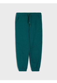 Sinsay - Spodnie dresowe jogger - zielony. Kolor: zielony. Materiał: dresówka #1