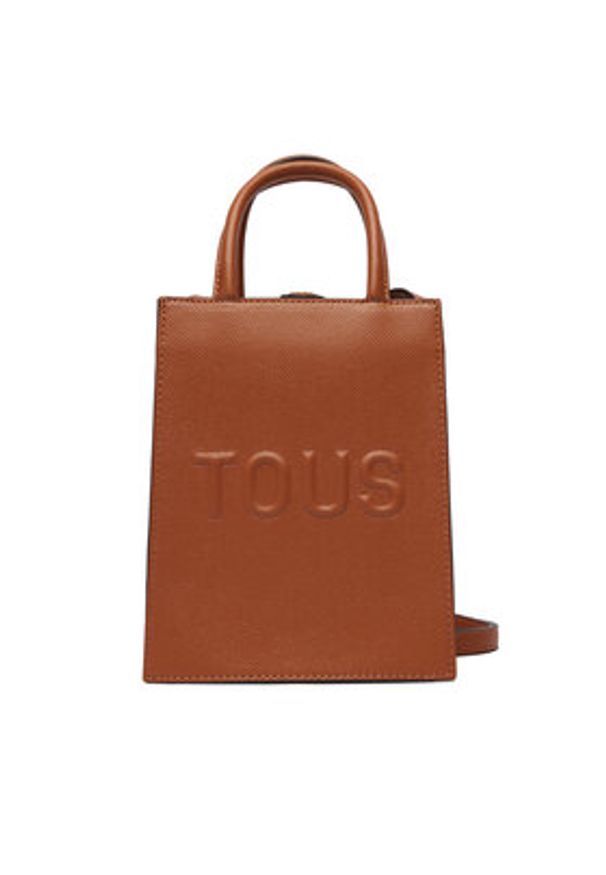 Tous - TOUS Torebka MINI BOLSO POP TOUS BRENDA 2002105944 Brązowy. Kolor: brązowy. Materiał: skórzane