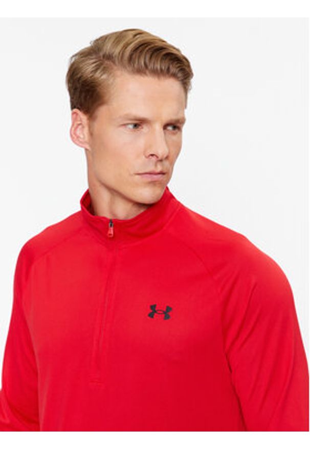 Under Armour Longsleeve Ua Tech 2.0 1/2 Zip 1328495 Czerwony Loose Fit. Kolor: czerwony. Materiał: syntetyk. Długość rękawa: długi rękaw