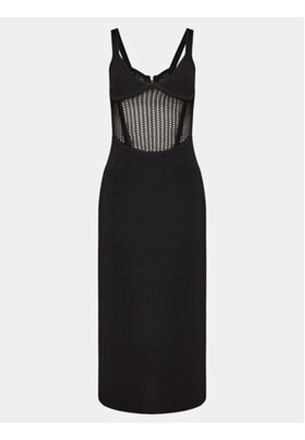 Pinko Sukienka koktajlowa Vision 103757 A1Y7 Czarny Bodycon Fit. Kolor: czarny. Materiał: syntetyk. Typ sukienki: bodycon. Styl: wizytowy