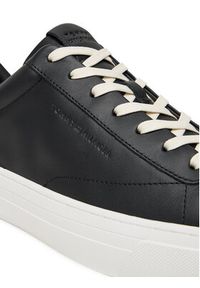 TOMMY HILFIGER - Tommy Hilfiger Sneakersy Premium Dress Cupsole FM0FM05572 Czarny. Kolor: czarny. Materiał: skóra #5