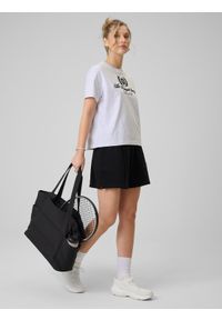 4f - 4F Spodenki dresowe damskie - czarne XL. Stan: podwyższony. Kolor: czarny. Materiał: dresówka. Sezon: lato #1