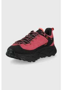 Salewa buty Dropline Leather damskie kolor różowy. Zapięcie: sznurówki. Kolor: różowy. Materiał: tworzywo sztuczne, materiał, guma. Szerokość cholewki: normalna. Sezon: zima #4