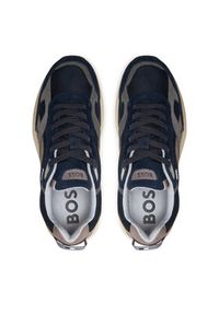 BOSS - Boss Sneakersy Levitt Runn Hsdny 50517364 Granatowy. Kolor: niebieski