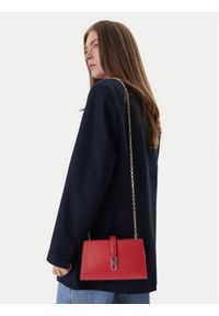 TOMMY HILFIGER - Tommy Hilfiger Torebka Th Libre Chain Crossover AW0AW18614 Czerwony. Kolor: czerwony. Materiał: skórzane #1