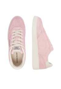 Guess Jeans Sneakersy EO-XL250041 Różowy jasny. Kolor: różowy. Materiał: skóra, zamsz #4