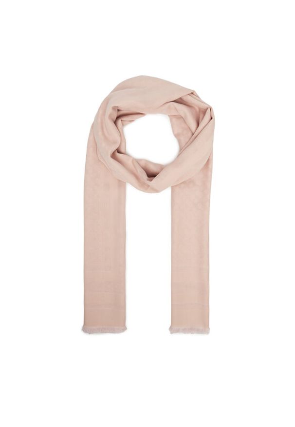 BOSS Szal Maddyson 50545663 Różowy. Kolor: różowy. Materiał: jedwab