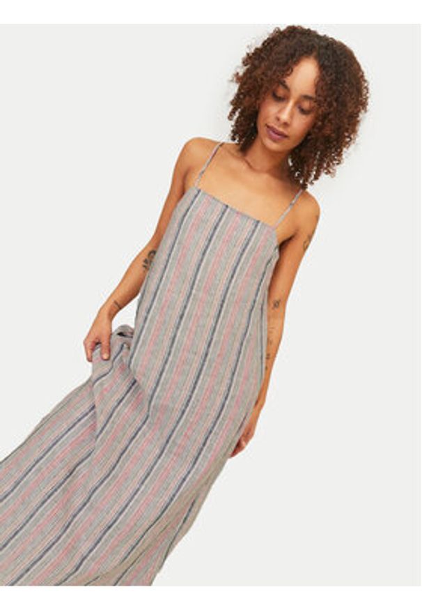 JJXX Sukienka letnia Raya 12253411 Kolorowy Loose Fit. Materiał: len, wiskoza. Wzór: kolorowy. Sezon: lato