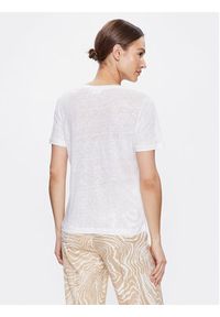 Calvin Klein T-Shirt K20K205551 Biały Regular Fit. Kolor: biały. Materiał: len #4