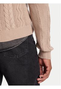Tommy Jeans Sweter DM0DM22103 Brązowy Regular Fit. Kolor: brązowy. Materiał: bawełna