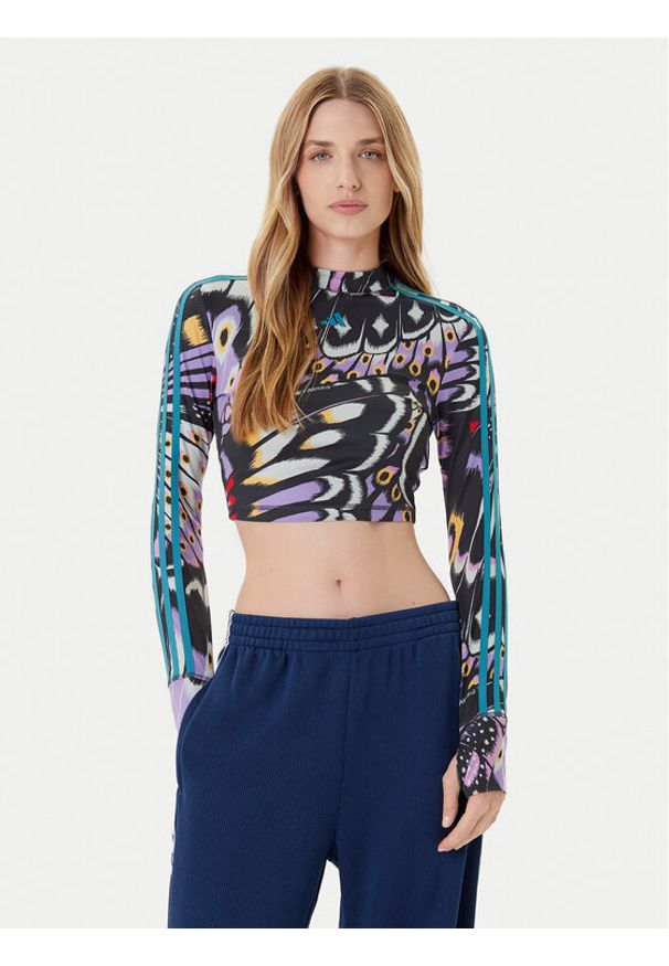 Adidas - adidas Bluzka Farm Rio JL8649 Kolorowy Slim Fit. Materiał: syntetyk. Wzór: kolorowy